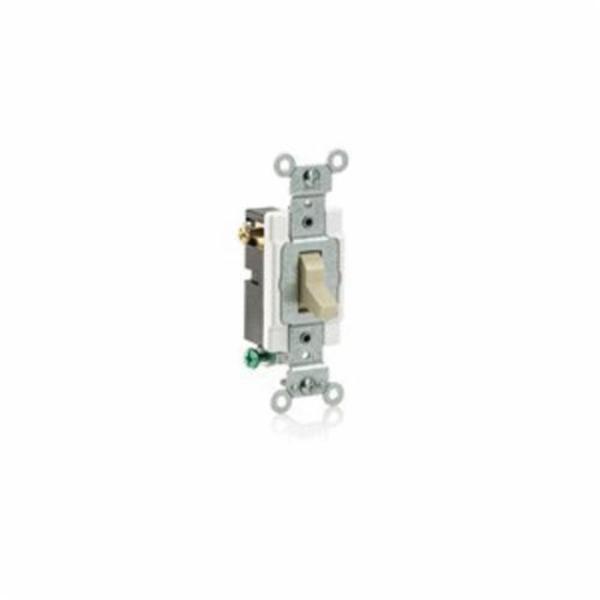 Leviton Wall Switch, 3-Way, Side, 120/277V, 20A, Brn CS320-2